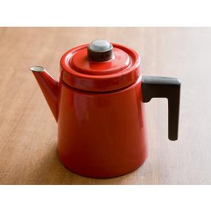 ARABIA（アラビア） フィネル コーヒー ポット レッド アンティ