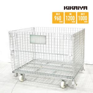 KIKAIYA（キカイヤ） メッシュパレット大 ブレーキキャスター付き 業務