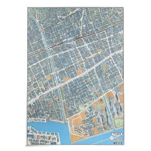 鳥瞰図 バーズアイマップ BIRDS EYE VIEW NEW YORK MIDTOWN MANHATTAN