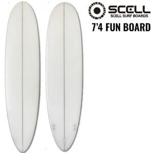 SCELL セル サーフィン サーフボード ファンボード 6'8 クリア