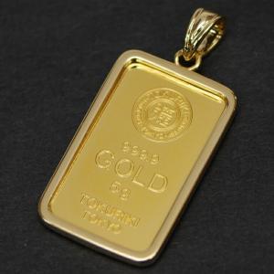 新品】日本マテリアル 24金 純金 インゴット 5g ペンダントトップ