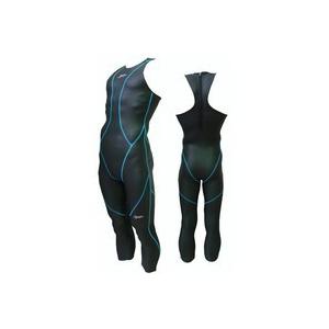 受注生産ラバー水着 ハマスポ 男子 フルスーツ ブルー糸 : ハマデ