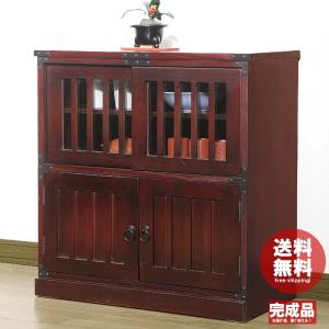 水屋 水屋箪笥 置水屋 茶室 茶道 小水屋 キャビネット 民芸調 洋室