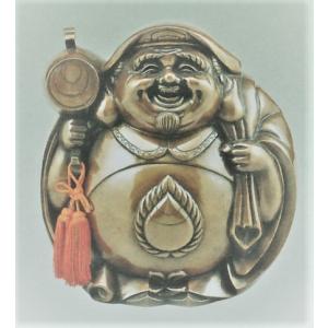 布袋さまの置物 月見布袋 10号 高岡銅器の置物／送料無料 : 檜屋美術館