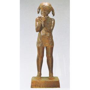 高岡銅器の大型ブロンズ像／考える人 23号サイズ 美術工芸品 : 檜屋