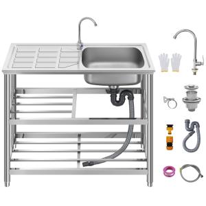 流し台 シンク ガーデンシンク ステンレス 向き変更可能 屋外 簡易式