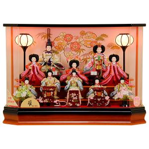 雛人形 ひな人形 K102 コンパクト オルゴール付き 人形の佳月 雛人形