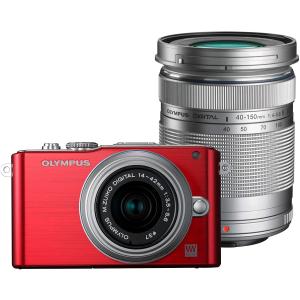 OLYMPUS PEN オリンパス ミラーレス Lite E-PL3 レンズキット レッド