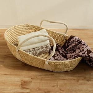 ちどり産業 クーハン ベビー かご 編み込み （ ゆりかご メイズ