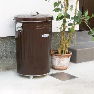 ゴミ箱 42L キャスター付き オバケツ OBAKETSU 屋外兼用 ごみ箱 トタン