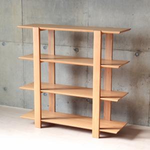 オープンシェルフ 収納棚 オープンラック 幅118cm 大容量収納 引出し