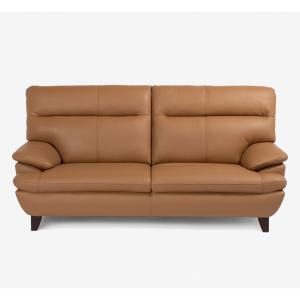 大塚家具 ソファ 2.5人掛け ルーニー 幅183cm 半革キャメル色 #M-02
