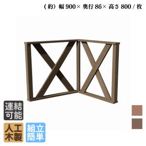 igarden（アイガーデン） ウッドデッキフェンス 人工木製 クロス ハイ