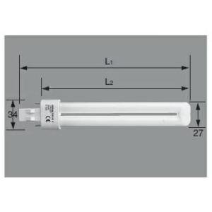 OSRAM（オスラム） コンパクト形蛍光ランプ DULUX S 9 W/827 DULUX S
