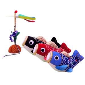 木目込み 人形 材料 五月人形 (豆鯉のぼり)01-379 型紙 布付き : 福和