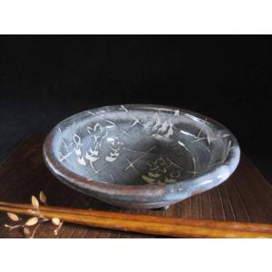 湯呑み 鼠志野 葡萄文 組湯呑み (桐箱入) 玉山窯 玉置保夫(監修) G-71