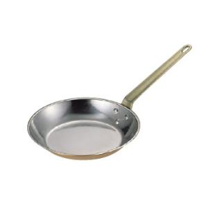 銅製 フライパン 30cm 内面メッキ無 板厚約2mm 業務用仕様 日本