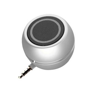 スピーカー ポータブルスピーカー スマホスピーカー シルバー USB充電