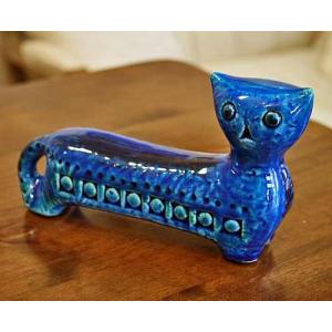 イタリア製 輸入雑貨 ヒツジ 羊 ひつじ 置物 オブジェ ブルー Bitossi