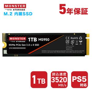 Monster Storage Monster Storage 2TB NVMe SSD PCIe Gen 4×4 最大読込