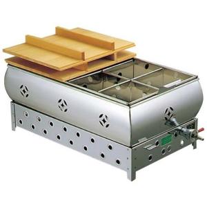 EBM 18−8 おでん鍋 8寸（24cm）LP / 業務用 4ッ仕切 ガス