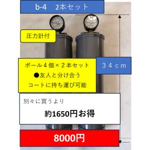 持ち運び用テニスボール圧力容器（ボール4個収納） : あつめる君