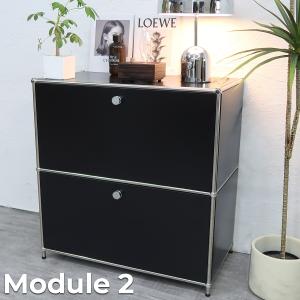 USM USM Haller ハラーシステム 2列2段キャビネット 上段左・右