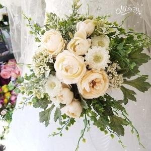 クラッチブーケ・ブートニア・ヘアパーツセット ブライダル アート