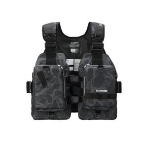 シマノ ライフジャケット ゲームベスト フリー リアルブラック VF-024U