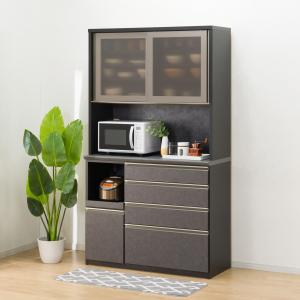 ニトリ（NITORI） 幅141cm 上置(ラピス140 マイルドナッツ H33)食器棚