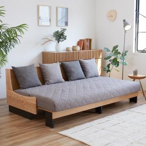 ニトリ（NITORI） ソファー ソファ ごろ寝ソファ (幅199cm GY/BR