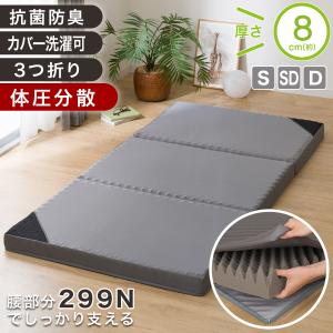 ニトリ（NITORI） 点で支える体圧分散 敷布団 (S F2205) シングル 厚さ