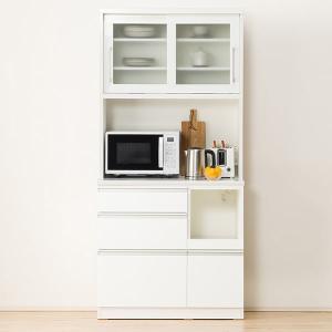 ニトリ（NITORI） 幅90 キッチンボード(レジューム 90TF-H WH/90QL-R