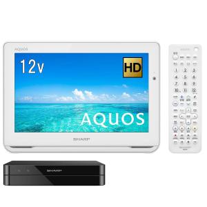 SHARP ポータブル液晶テレビ 2T-C12AF-W （ホワイト） AQUOS