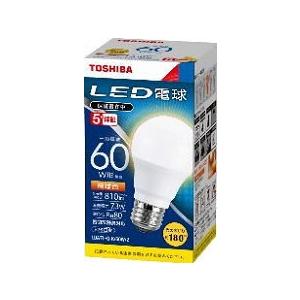 TOSHIBA（東芝） LED電球 一般電球形 LDA8L-G/60W/2 全方向タイプ 電球