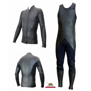 国内生産！classic smooth black ロングジョン＆ジャケットセット