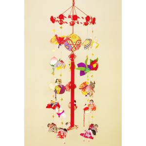 極上！伝承柳川まりさげもん小型 正絹つるし飾り・つるし雛 さげ飾り