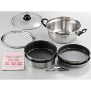 MFG 遠赤外線 炊飯鍋 22cm 4.5L 蒸気摘み蓋付 スーパーラジエント