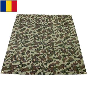 ルーマニア軍 テントシート ポンチョ オリーブ デッドストック EE641NN