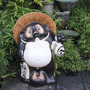 信楽焼 25号福ひねり狸 たぬき タヌキ 開運 縁起物 可愛い 陶器 商売