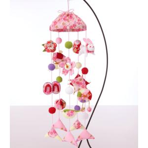 つるし飾りフック付輪 赤 13cm 輪飾り用 つるし雛用 ちりめん細工