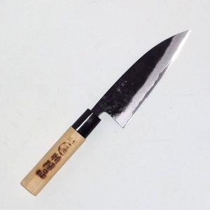 土佐刃物 舟行包丁 黒打 両刃 105mm（小包丁）丸海 : 土佐刃物と園芸