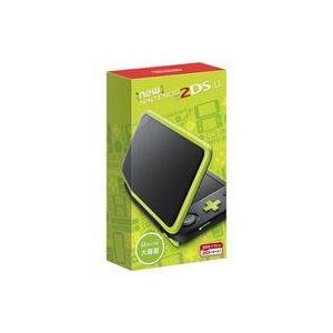 中古ニンテンドー3DSハード Newニンテンドー2DSLL本体 ブラック×ライム