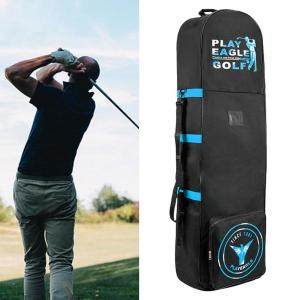 PlayEagle ゴルフバッグトラベルカバー キャディバッグ 折り畳み