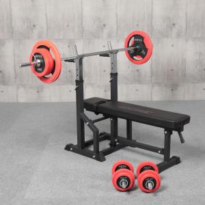 スターターパック / ラバーバーベルセット50kg シャフト180cm・160cm