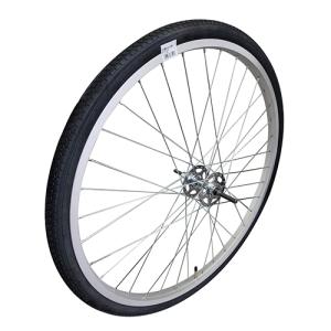 26インチ 自転車用リム組タイヤ付 フロントホイール 26×1 3/8 前輪