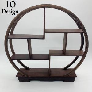 飾り棚 おしゃれ アジアン 伝統的 小物 陶器 古風 和風 和家具 違い棚