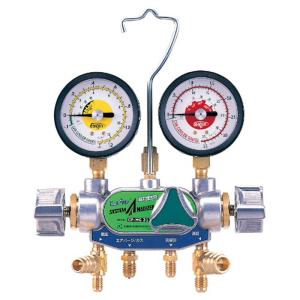デンゲン 2バルブ方式 マニホールドゲージ HFC-134a用 CP-MG213N