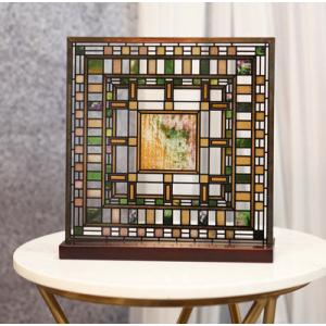 25cmステンドグラスティファニー-ツリーオブライフ『生命の木』アート