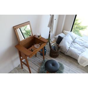 今枝商店 籐 ドレッサー 円型スツール付き 幅45cm （ ラタン スリム